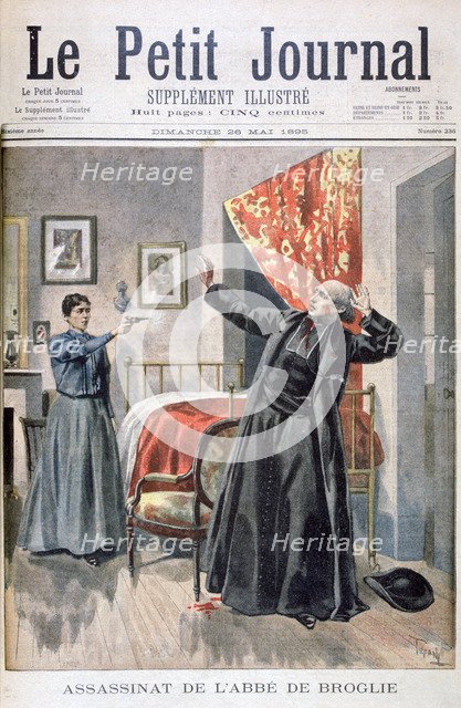 Assassination of the Abbé de Broglie, 1895.  Artist: Oswaldo Tofani