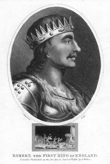 King Egbert of Wessex, first king of all England, (1803).Artist: J Chapman