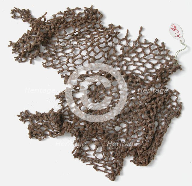 Fish Net Fragment, Coptic, 580-640. Creator: Unknown.