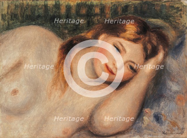 Nu (Jeune fille couchée en buste), 1905. Artist: Renoir, Pierre Auguste (1841-1919)