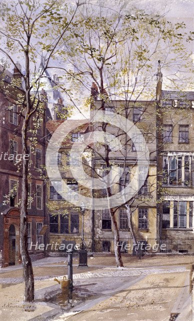 Inner Temple, London, 1880. Artist: John Crowther