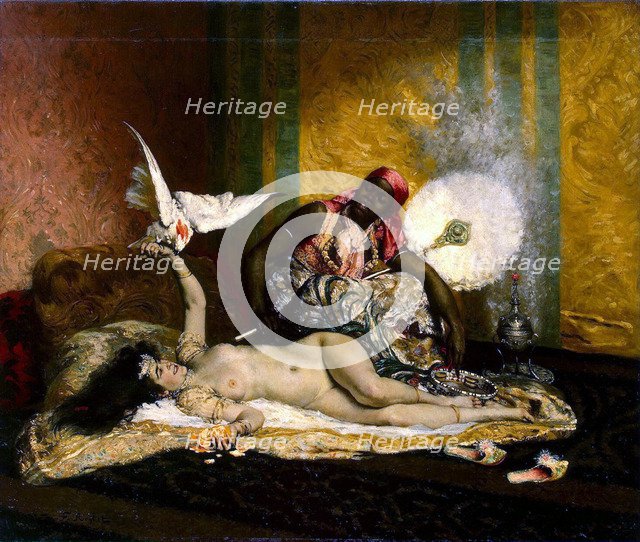 Odalisque', 1870s. Creator: Roybet, Ferdinand (1840-1920).