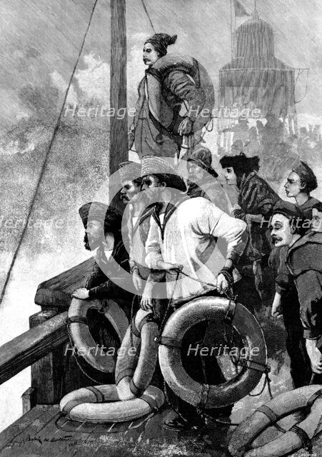 "Danger!", 1890. Creator: Unknown.