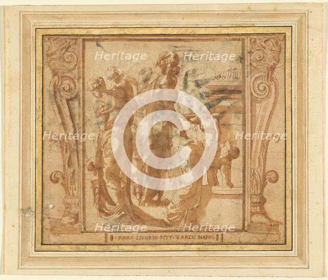 Women and Children at a Fountain. Creator: Pirro Ligorio.