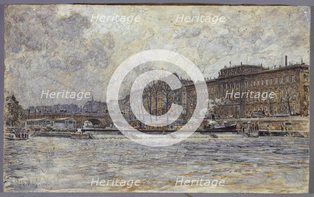 Hotel de la Monnaie and the Pont-Neuf, 1901. Creator: Frederic Houbron.