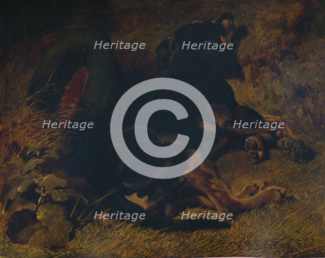 'Sleeping Dog', 1850, (1935). Creator: John Frederick Herring I.