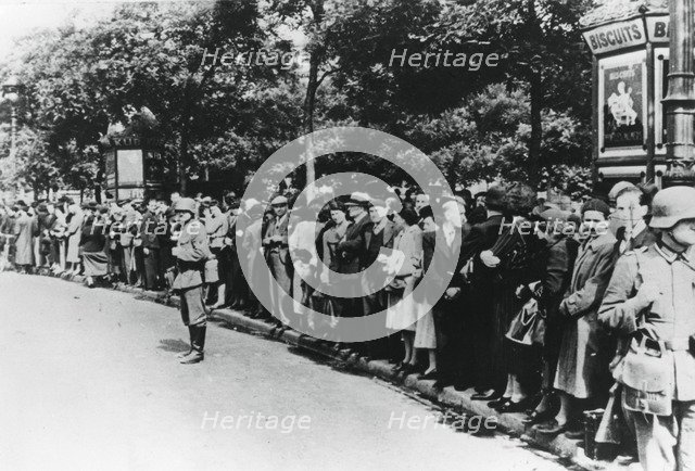 German occupation of Paris, 14 June 1940. Artist: Unknown