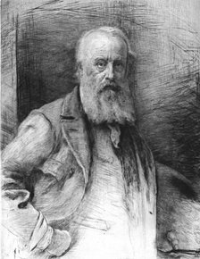 'James Clarke Hook, R.A.', after J.E.Millais, R.A. ', c1880-83. Creator: Otto Theodor Leyde.