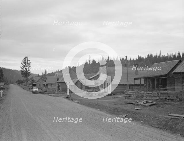 This town is nearly deserted since the sawmill shut down, Tamarack, Adams County, Idaho, 1939. Creator: Dorothea Lange.