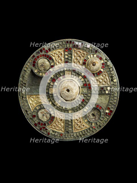 Disc brooch, Anglo-Saxon Period (400-1066). Artist: Unknown.