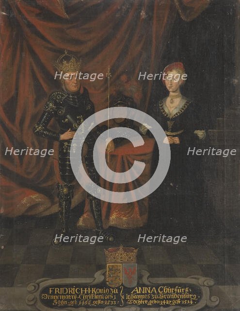 Frederick I, 1471-1533, King of Denmark and Norway and Anna, 1487-1514, c16th century. Creator: Anon.