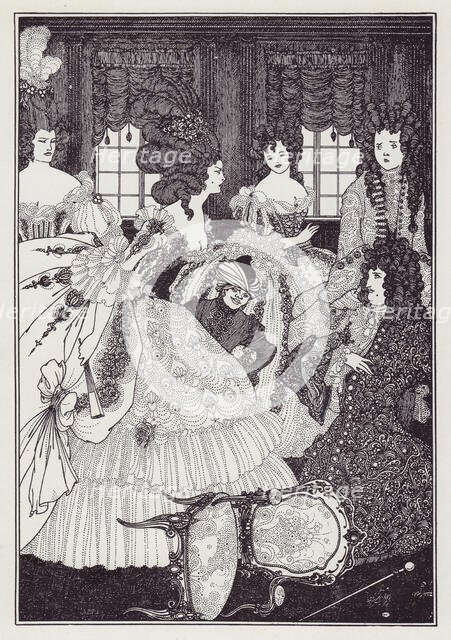 The Battle of the Beaux and the Belles, 1895-1896. Creator: Aubrey Beardsley.