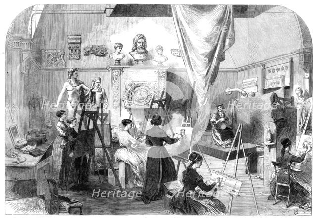 The Female School of Art, Queen-Square: the Life Class, 1868. Creator: Unknown.