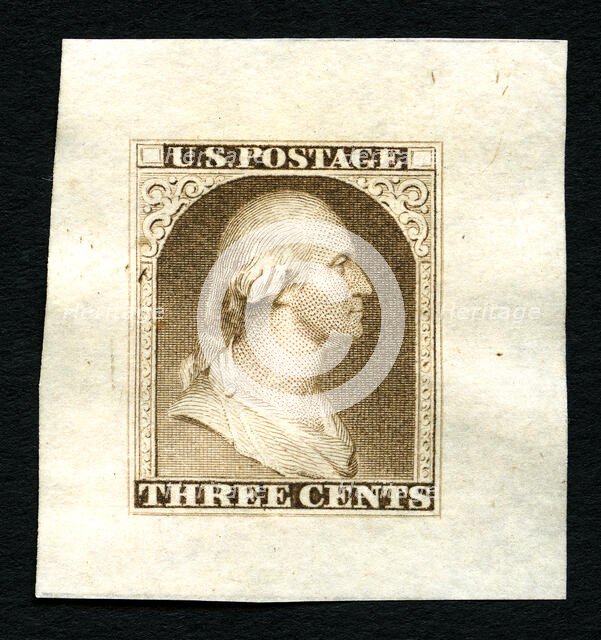 3c Washington essay, 1851. Creator: Unknown.