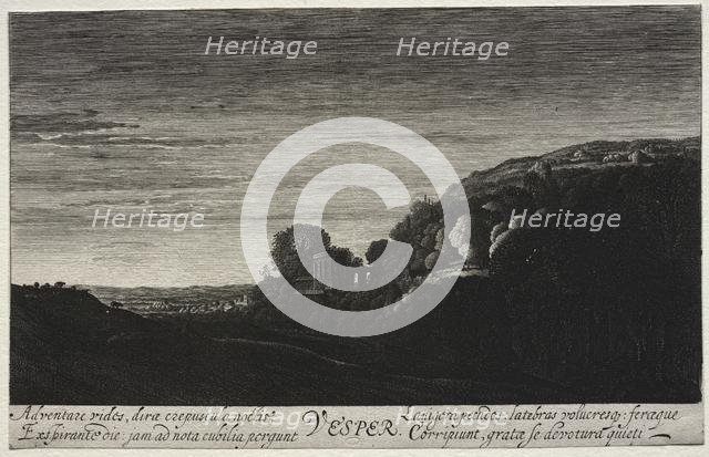 Times of Day: Vespers. Creator: Jan van de Velde (Dutch, 1620-1662).