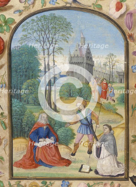 St. Paul Writing His Epistles with John Colet, 1506.  Creator: Unknown.