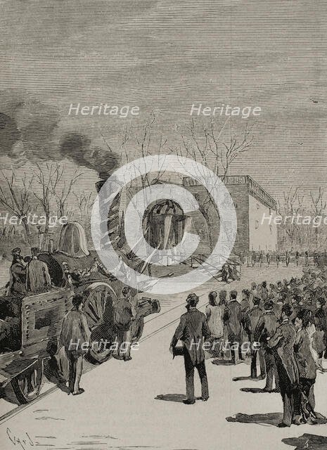 Inauguration of the France Railroad in Gerona, on January 20, 1878, (1878).  Creator: Tomás Carlos Capuz.