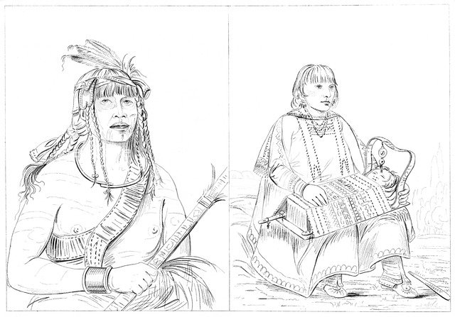Chippewas, 1841.Artist: Myers and Co
