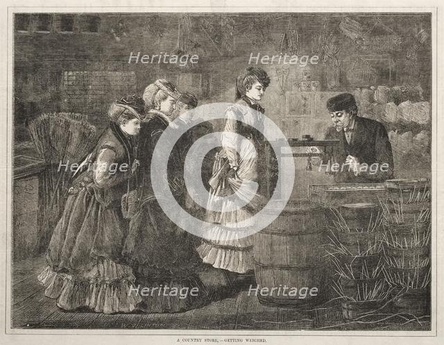 A Country Store, Getting Weighed, 1871. Creator: Winslow Homer (American, 1836-1910).