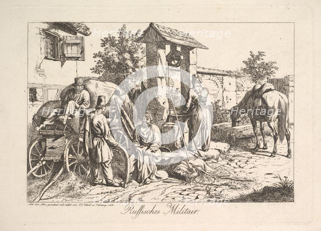 Cossack at the Well, 1815. Creator: Johann Christian Erhard.