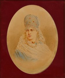 Portrait of Princess Zinaida Yusupova, 1890s. Artist: Alexandrovsky, Stepan Fyodorovich (1843-1906)