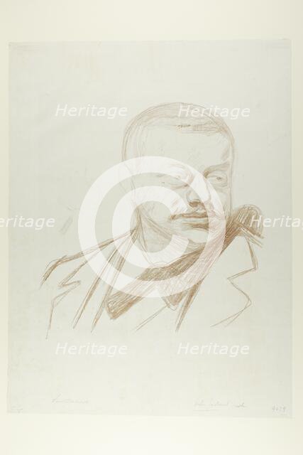 Gunnar Heiberg, 1896, printed after 1906. Creator: Edvard Munch.