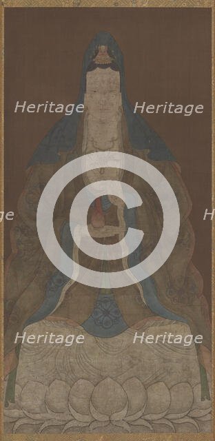 Bodhisattva Avalokiteshvara (Guanyin) with vase and willow twig, Ming dynasty, 1368-1644. Creator: Unknown.