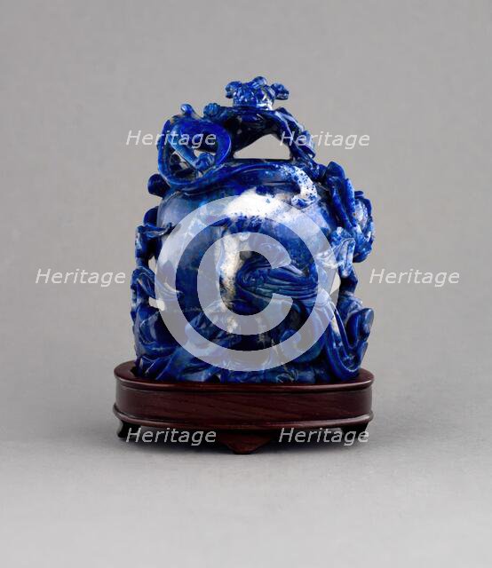 Dragon and Phoenix bowl with stand, date unknown. Creator: Unknown.