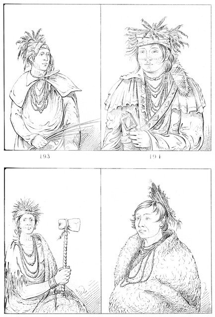 Peorias and Piankashaws, 1841.Artist: Myers and Co