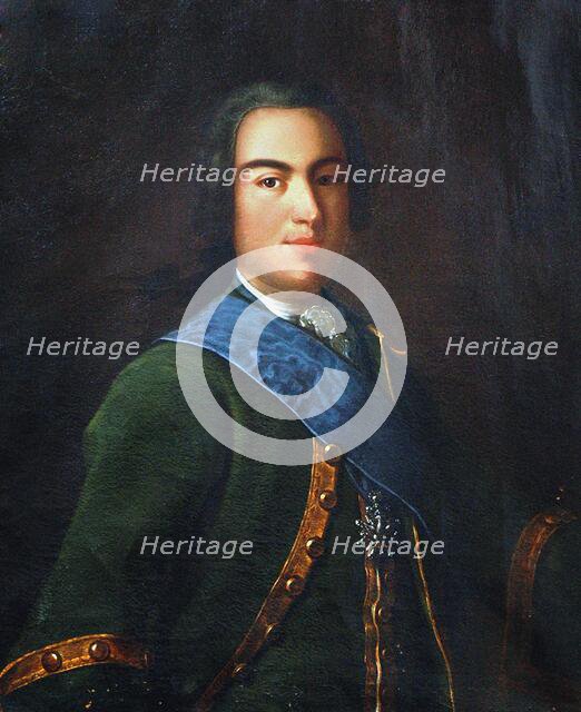 Portrait of Prince Ivan Alexeyevich Dolgorukov (1708-1739), Second Half of the 18th cen. Creator: Anonymous.