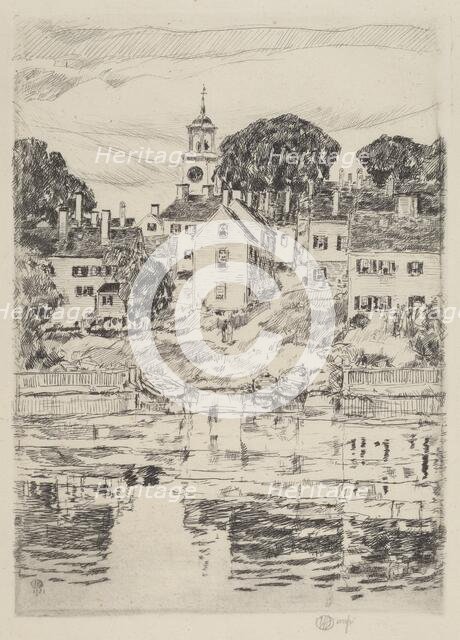 The Church Tower, Portsmouth, 1921. Creator: Frederick Childe Hassam.