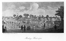 Cricket at Moulsey Hurst, 1780, (1912). Artist: Unknown
