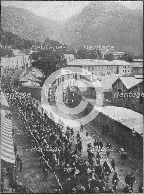 'Boer Prisoners of War are still being sent down from Natal', 1900. Artist: Leonard Jenks.