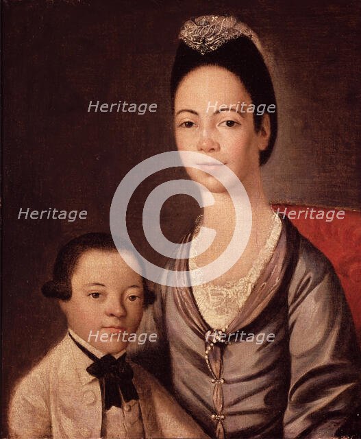 Mrs. Aaron Lopez and Her Son Joshua, between 1772 and 1773. Creator: Gilbert Stuart.
