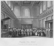 'Banqueting House, Whitehall. Distribution of Her Majesty's Maundy', c1841. Artist: Henry Melville.