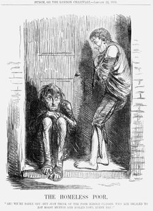 'The Homeless Poor, 1859. Artist: Unknown