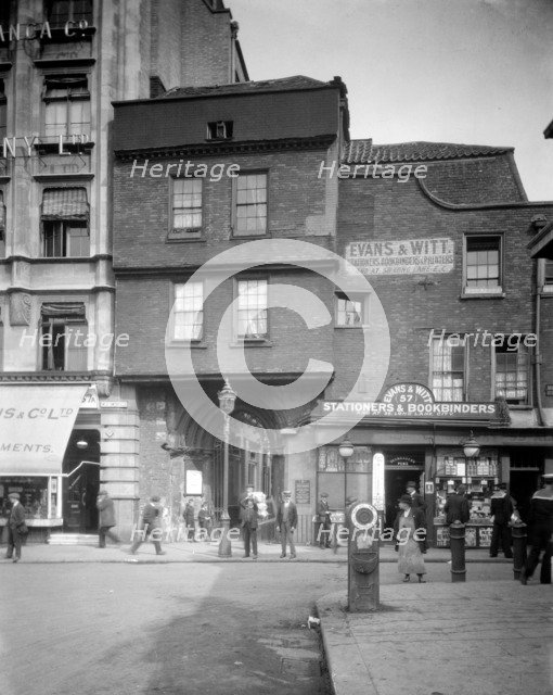 West Gateway leading to the Church of St Bartholomew the Great, West Smithfield, London, 1915. Artist: Unknown