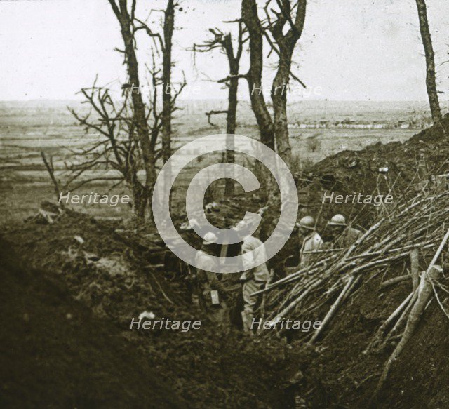 Les Éparges, northern France, 1915.  Artist: Unknown.