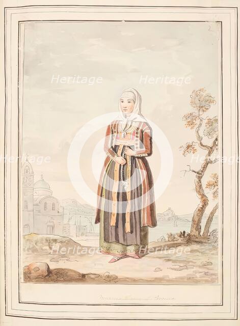 Married Woman of Procida, leaf from 'A Collection of Dresses by David Allan Mostly from Nature',1776 Creator: David Allan.