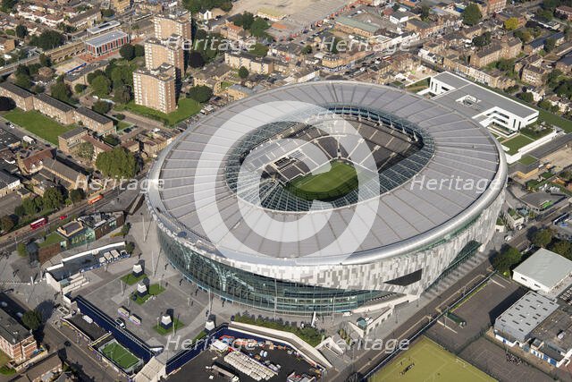 The new White Hart Lane Football Ground, home to Tottenham Hotspur FC, Tottenham, London, 2021. Creator: Damian Grady.