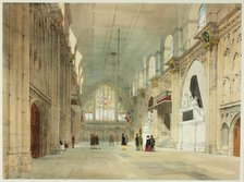 The Guildhall, plate 25 from Original Views of London as It Is, 1842. Creator: Thomas Shotter Boys.