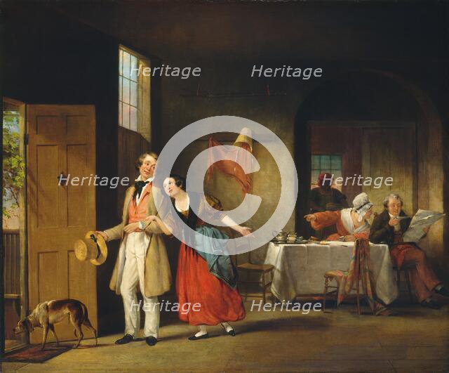 The Bashful Cousin, c. 1841-1842. Creator: Francis William Edmonds.