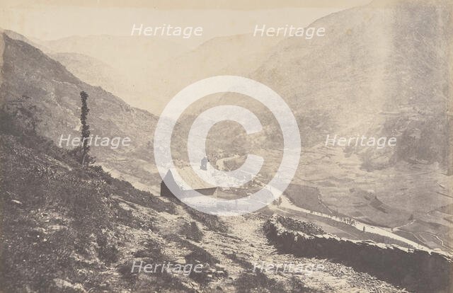 Vallée de Bosost prise de la capilla San Antonio, 1853. Creator: Joseph Vigier.