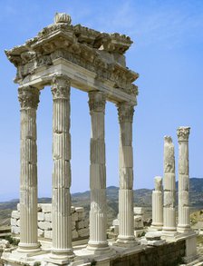 Roman temple of Trajan, Upper Acropolis, Pergamon, Turkey, 1st-2nd century (2005). Creator: Unknown.