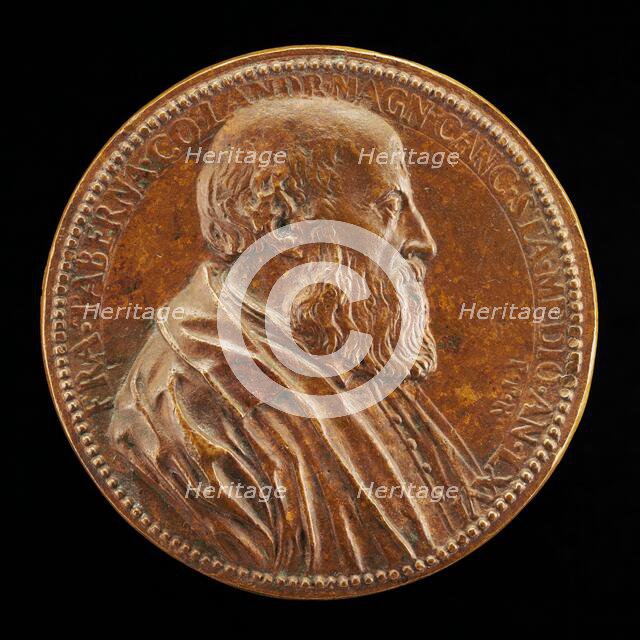 Francesco Taverna, 1488-1560, Count of Landriano, Milanese Jurisconsult [obverse], c. 1554. Creator: Pietro Paolo Galeotti.