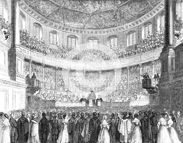 The Convocation in the Theatre, 1844. Creator: Unknown.