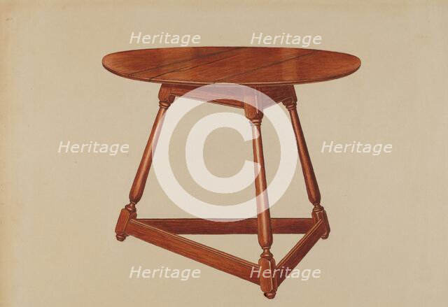 Table, 1935/1942. Creator: Frank Wenger.