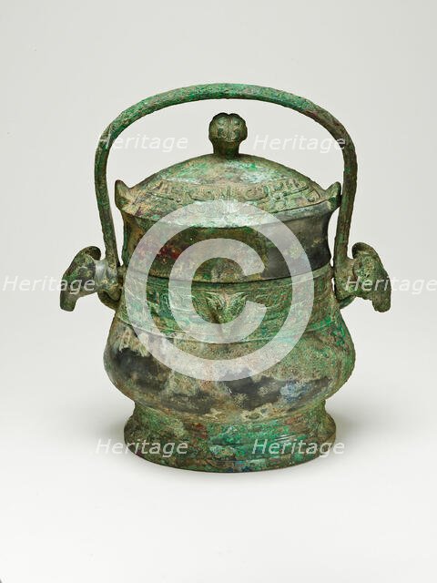 Bucket with Swing Handle, Western Zhou dynasty ( 1046-771 BC ), 1000/950 BCdd. Creator: Unknown.