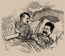 Comrade, this war makes strange bedfellows, doesn't it? , 1939. Creator: Berryman, Clifford K. (1869-1949).