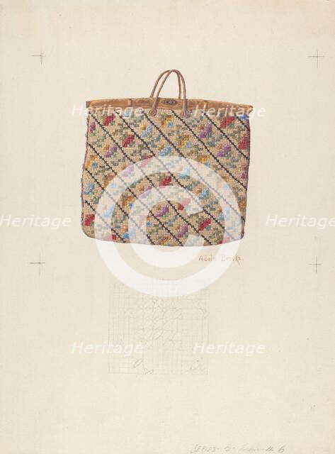 Carpet Bag, c. 1938. Creator: Adele Brooks.